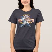 Baseball Stars & Stripes (D. mode) | Women Tri-Blend Shirt (Voorkant)