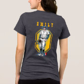 Baseball Stars & Stripes (D. mode) | Women Tri-Blend Shirt (Achterkant)