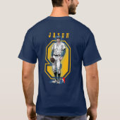 Baseball Stars & Stripes (Dark mode) | Aldult T-shirt (Achterkant)