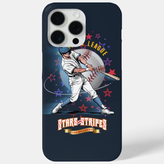 Baseball Stars & Stripes (Donkere modus) | Case-Mate iPhone Case (Achterkant)
