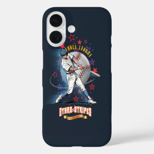 Baseball Stars & Stripes (Donkere modus) iPhone 16 Hoesje