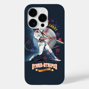 Baseball Stars & Stripes (Donkere modus) Case-Mate iPhone 14 Pro Hoesje