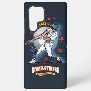 Baseball Stars & Stripes (Donkere modus) Samsung Galaxy Hoesje