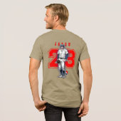 Baseball Stars & Stripes | Heren Tri-Blend Shirt (Voorkant)