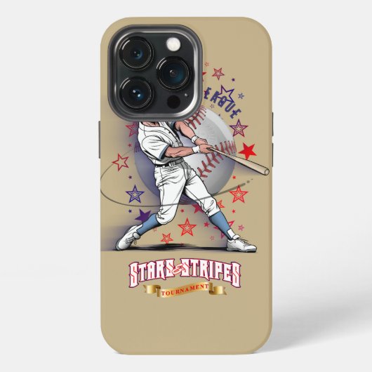 Baseball Stars & Stripes | iPhone Hoesje (Achterkant)