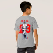 Baseball Stars & Stripes | Kids T-shirt (Achterkant volledig)