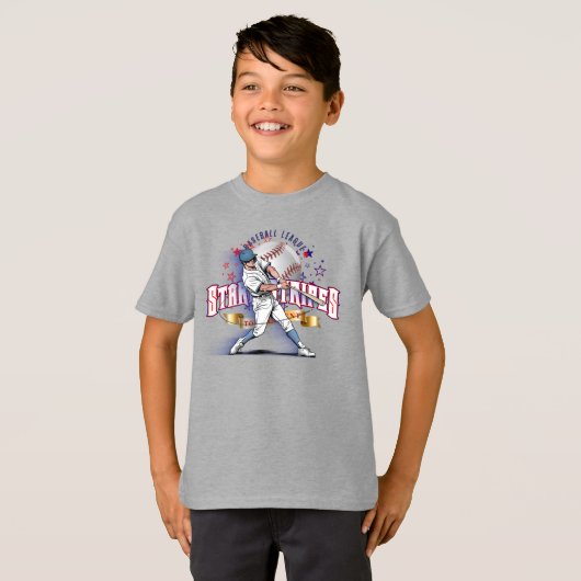 Baseball Stars & Stripes | Kids T-shirt (Voorkant volledig)