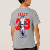 Baseball Stars & Stripes | Kids T-shirt (Achterkant)