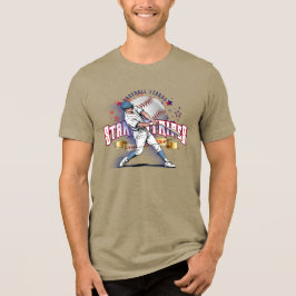 Baseball Stars & Stripes | Men Tri-Blend Shirt