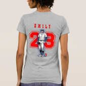 Baseball Stars & Stripes | Women Slim fit T-shirt (Achterkant)