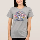 Baseball Stars & Stripes | Women Tri-Blend Shirt (Voorkant)