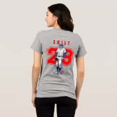 Baseball Stars & Stripes | Women Tri-Blend Shirt (Achterkant volledig)