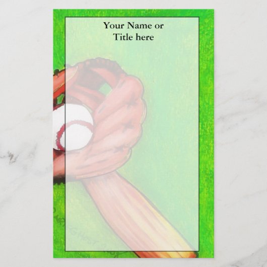 Baseball Stationery Briefpapier (Voorkant)