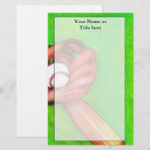 Baseball Stationery Briefpapier (Voorkant / Achterkant)