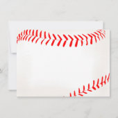 Baseball Stationery Dank u kaarten (Achterkant)