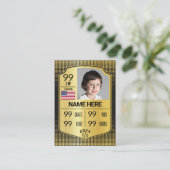 Baseball Stats Shield Kaart Baseball Trading Kaart Contactkaartje (Staand voorkant)