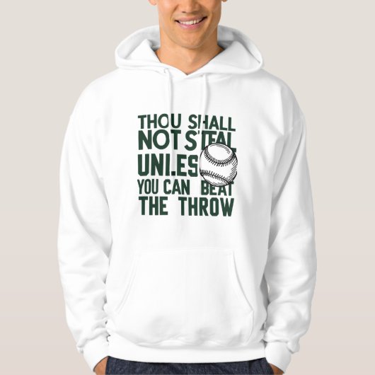 Baseball Stealing Humor Shirt (Voorkant)