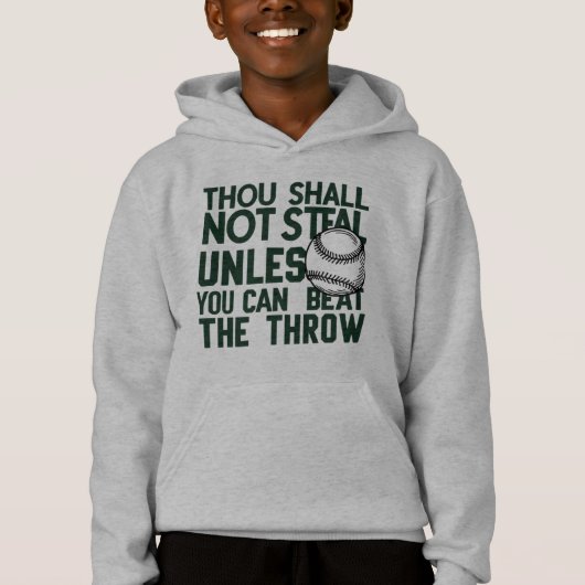 Baseball Stealing Humor Shirt (Voorkant)