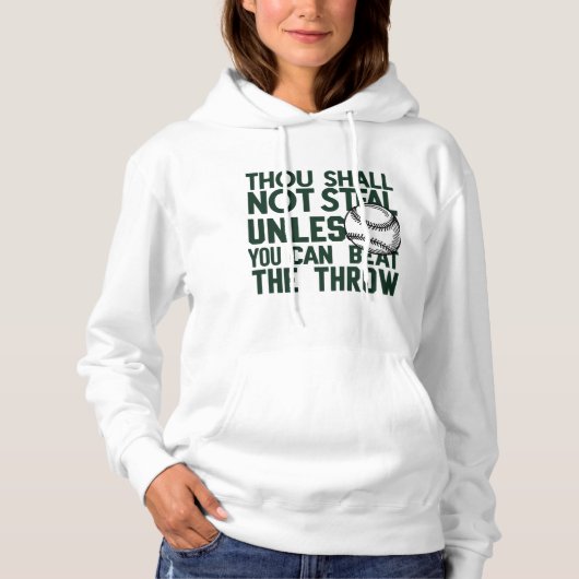 Baseball Stealing Humor Shirt (Voorkant)