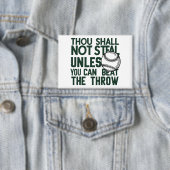 Baseball Stealing Humor Shirt Button (Insitu)