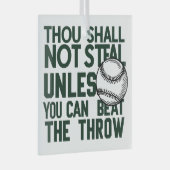 Baseball Stealing Humor Shirt Glas Ornament (Voorkant Rechts)