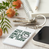 Baseball Stealing Humor Shirt Sleutelhanger (Voorkant Rechts)