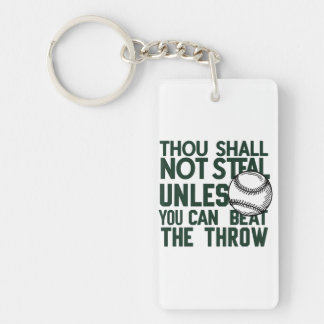 Baseball Stealing Humor Shirt Sleutelhanger