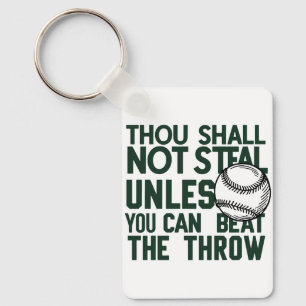 Baseball Stealing Humor Shirt Sleutelhanger