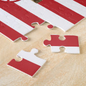 Baseball sterren en strepen foto-lijst legpuzzel (Zijkant)