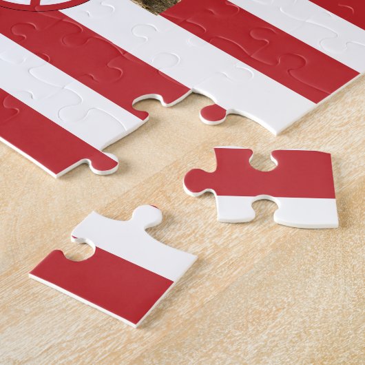 Baseball sterren en strepen foto-lijst legpuzzel (Zijkant)