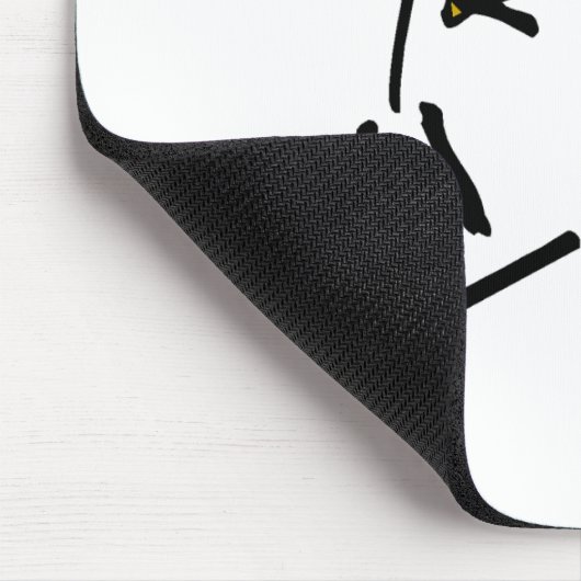 Baseball Stick Figuur Muismat (Hoek)