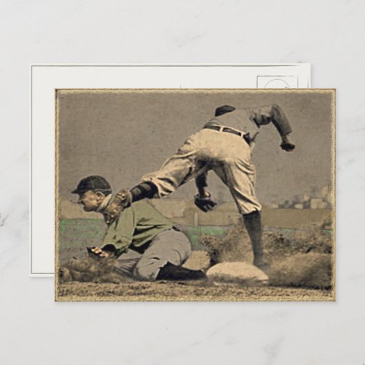 Baseball  stijl briefkaart (Voorkant / Achterkant)