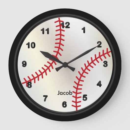 Baseball-stijl Grote Klok (Voorkant)