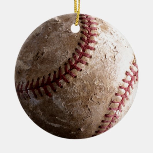 Baseball  Stijl Retro Ornament (Voorkant)
