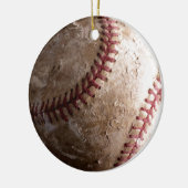 Baseball  Stijl Retro Ornament (Links)