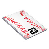 Baseball Stiks & Aangepaste Rugnummer Notitieboek (Rechterzijde)