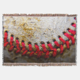 Baseball-stitch deken