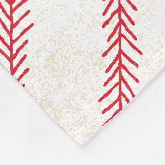 Baseball Stitch Fleece Blanket Deken (Hoek)