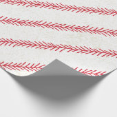 Baseball Stitch Wrapping Paper Cadeaupapier (Hoek)