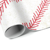 Baseball Stitch Wrapping Paper Cadeaupapier (Rol Hoek)