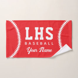 Baseball Stitches Custom Sport Towel Team Initials Handdoek