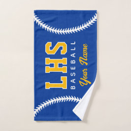 Baseball Stitches Custom Sport Towel Team Initials Handdoek