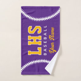 Baseball Stitches Custom Sport Towel Team Initials Handdoek