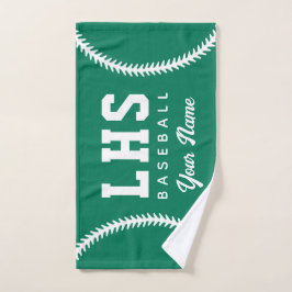 Baseball Stitches Custom Sport Towel Team Initials Handdoek