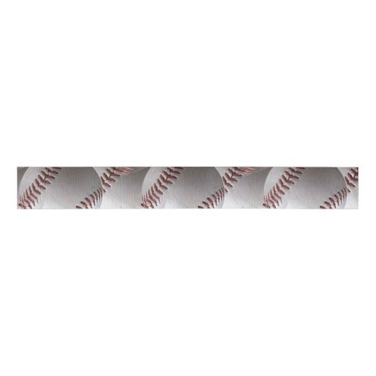 Baseball Stitches Red Grosgrain Lint (Voorkant)