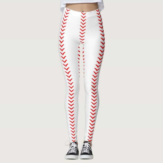 Baseball Stitches (Seams) Leggings (Voorkant)