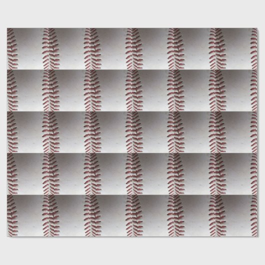 Baseball Stitches (verticaal) Cadeaupapier (Vlak)