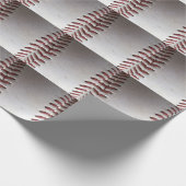 Baseball Stitches (verticaal) Cadeaupapier (Hoek)