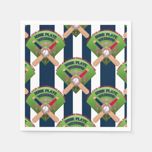 Baseball Stitches, we hebben 3-PAPIER NAPKINS gehu Servetten (Voorkant)