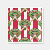 Baseball Stitches, we zijn getrouwd met 1-PAPIER N Servet (Voorkant)